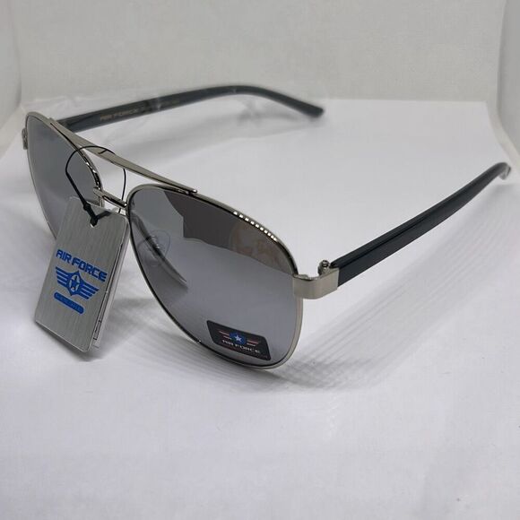 Aviator Mens Mirrored Air Force Sunglasses - Picture 1 of 3